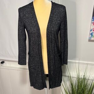 Old Navy Women's Charcoal Open Front Cardigan
